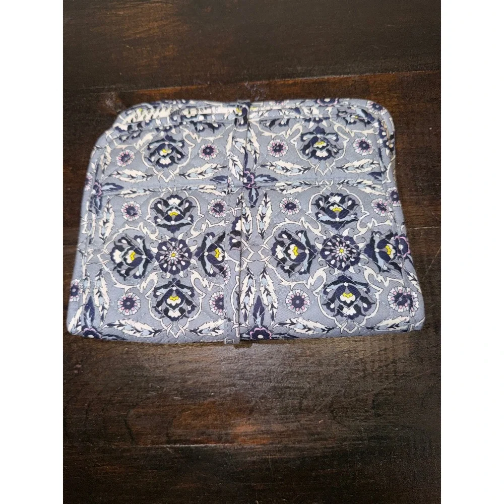 Vera Bradley Plaza Tile Riley Foldable Travel‎ Organizer Cosmetic Makeup Bag